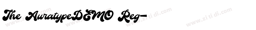 The AuratypeDEMO Reg字体转换